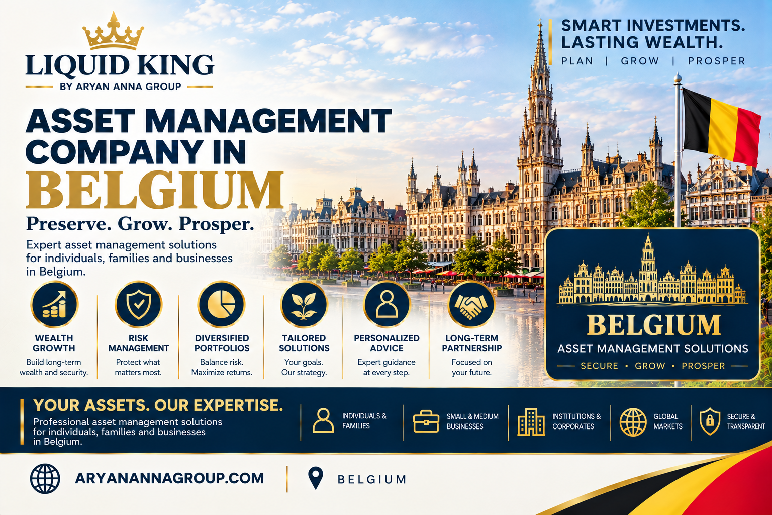 Asset Management Company in Belgium providing professional portfolio management, investment fund management and risk management services